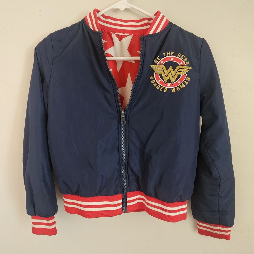 DC Comics Wonder Woman Navy Jacket with Red and White Accents